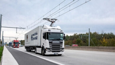 des autoroutes permettent au poids lourds de rouler électrique